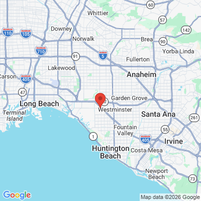 Map to Star Bright Dental office in Westminster, CA
