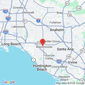 Map to 1 Wellness Dental Spa office in Westminster, CA