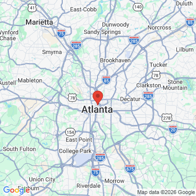 Map to  office in Downtown Atlanta Dentistry