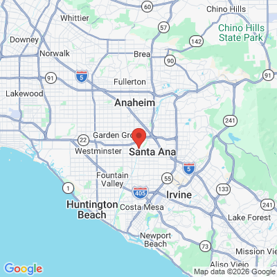 Map to  office in Santa Ana, CA