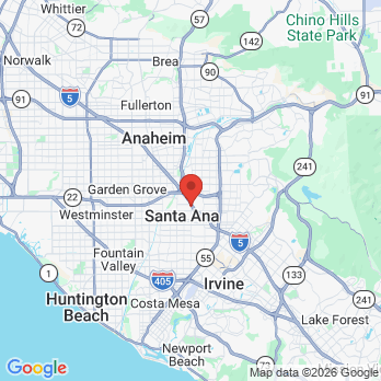 Map to Santa Ana Magic Smile office in Santa Ana, CA