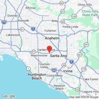 Map to  office in Garden Grove, CA