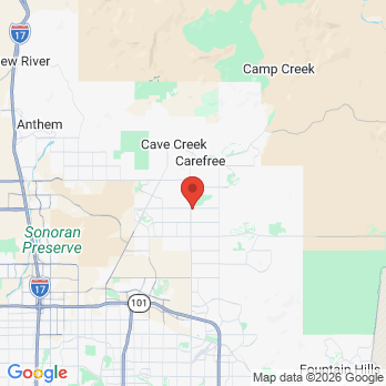 Map to Davis Dentistry office in Scottsdale, AZ