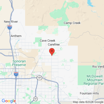 Map to Davis Dentistry office in Scottsdale, AZ