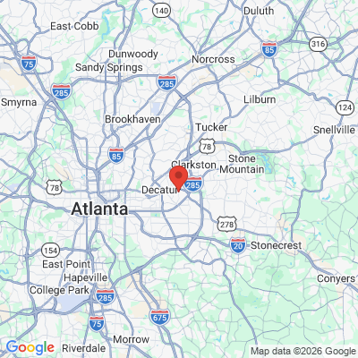 Map to  office in Avondale Estates, GA