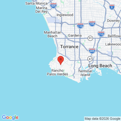 Map to Digital Smiles Palos verdes office in Rolling Hills Estates, CA