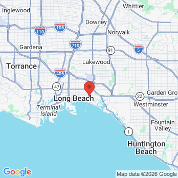 Map to Dentist of long beach office in Long Beach, CA