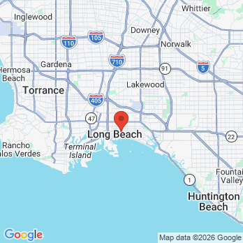 Map to California Smiles! office in Long Beach, CA