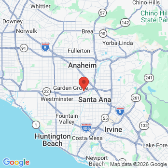 Map to Town Square Family Dentistry office in Garden Grove, CA