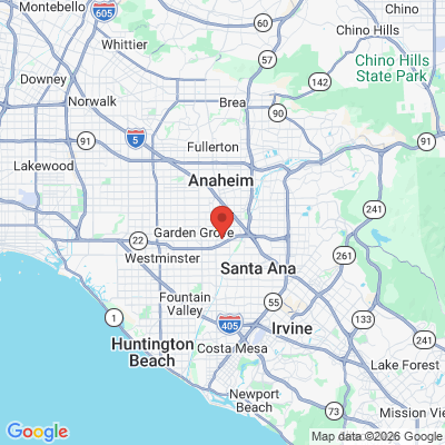 Map to Primary Office office in Garden Grove, CA
