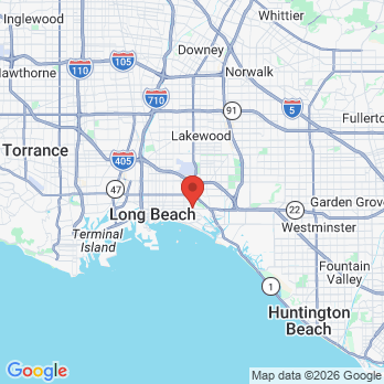 Map to Gary B Phillips  office in Long Beach, CA