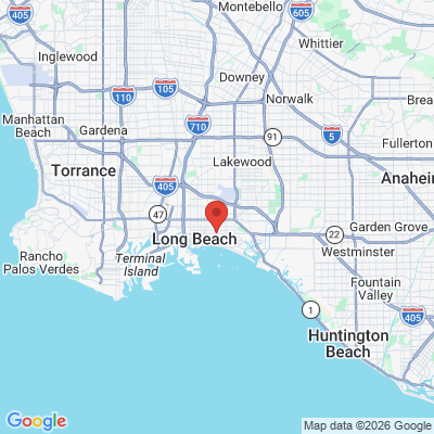Map to Long Beach Family Dentist  office in Long Beach, CA