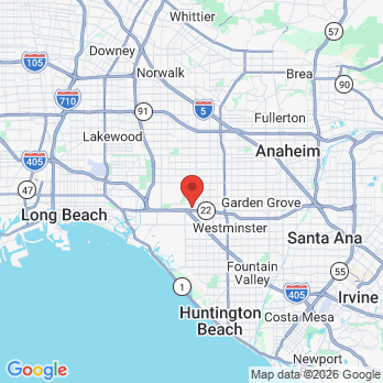Map to Clara Nguyen, DDS: Coast Dental Group - A Private Practice office in Garden Grove, CA