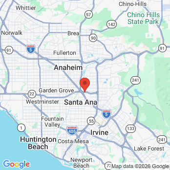 Map to Main Dental Care office in Orange, CA