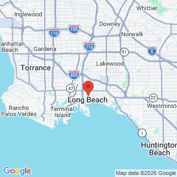 Map to Camille Adli, DDS office in Long Beach, CA