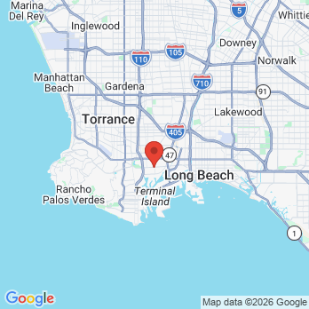 Map to Dental Plus office in Wilmington, CA