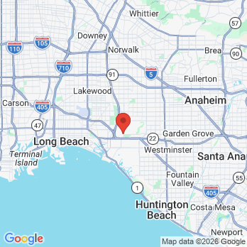 Map to Rossmoor Dental Group office in Seal Beach, CA