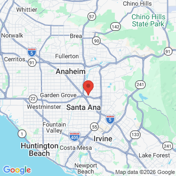 Map to Providence Prosthodontics office in Orange, CA