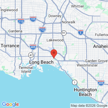 Map to Kenneth Lee DDS INC office in Long Beach, CA