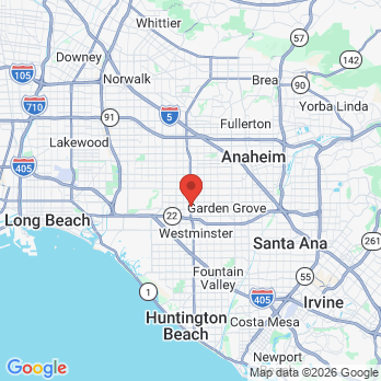 Map to Livingstone Community Health Clinic office in Stanton, CA