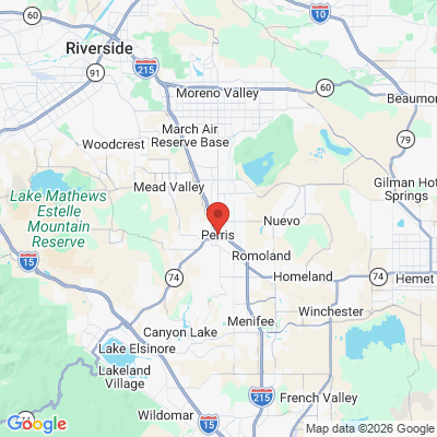 Map to  office in Perris, CA