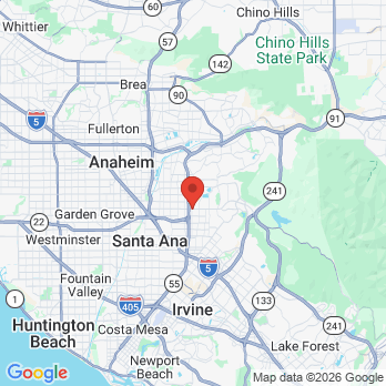Map to Artistic Smiles Dentsitry office in Orange, CA