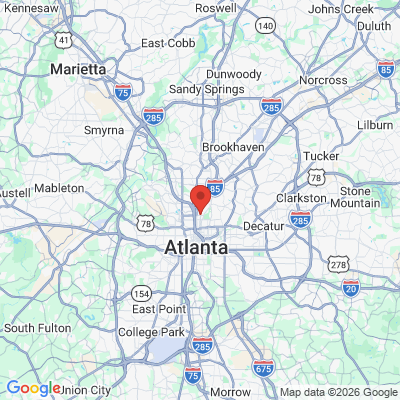 Map to Feather Touch Dental Care office in Atlanta, GA