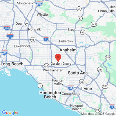 Map to  office in Garden Grove, CA