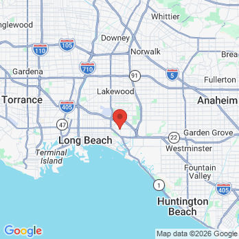 Map to Case Timothy J DDS office in Long Beach, CA