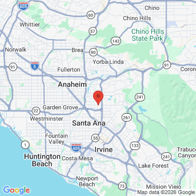 Map to  office in Orange, CA
