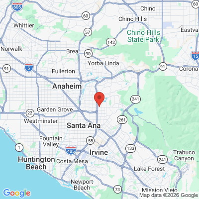 Map to Smile Professionals Dentistry office in Orange, CA