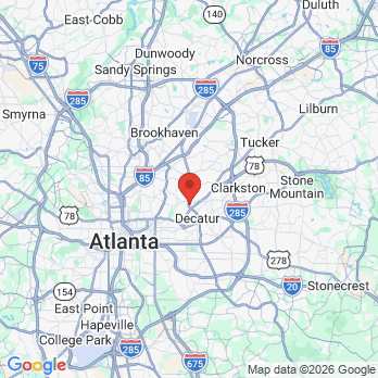 Map to Signature Smiles Studio: Jocelyn Spaulding, DMD office in Decatur, GA