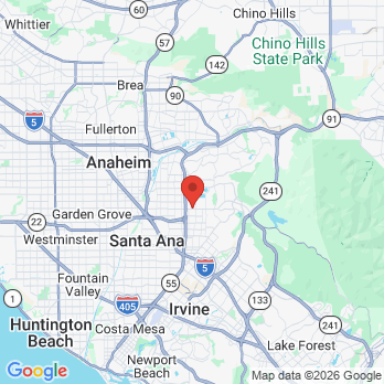 Map to SCDSC office in Orange, CA