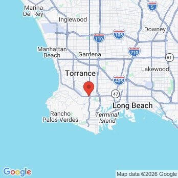 Map to Washington Dental  office in Lomita, CA
