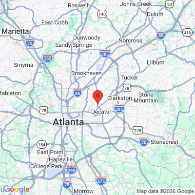 Map to  office in North Decatur, GA