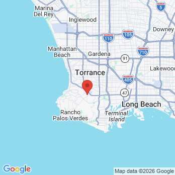 Map to Hillside Dentistry and Orthodontics office in Torrance, CA