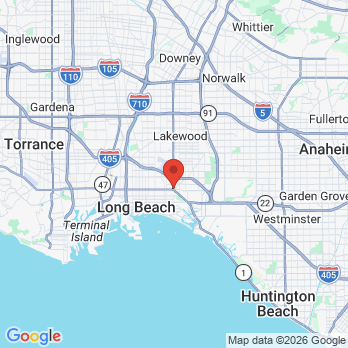 Map to Fishman Bernard DDS office in Long Beach, CA