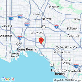 Map to David Perley DDS office in Long Beach, CA