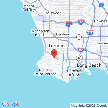 Map to Janette Pinedo D.D.S. office in Torrance, CA