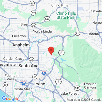 Map to Agapé Smile Spa office in Orange, CA