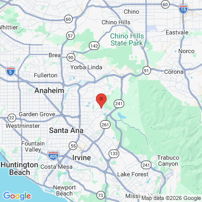 Map to Agapé Smile Spa office in Orange, CA