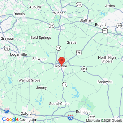 Map to  office in Monroe, GA