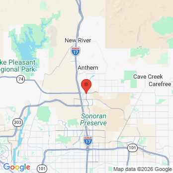 Map to Carefree Dentistry office in Phoenix, AZ