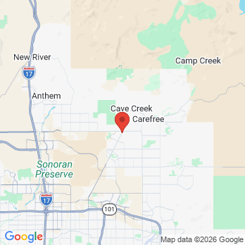 Map to Cave Creek Dentistry office in Cave Creek, AZ