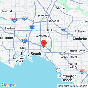 Map to Long Beach Smiles Dentistry office in Long Beach, CA