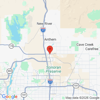 Map to Carefree Smiles Dentistry office in Phoenix, AZ