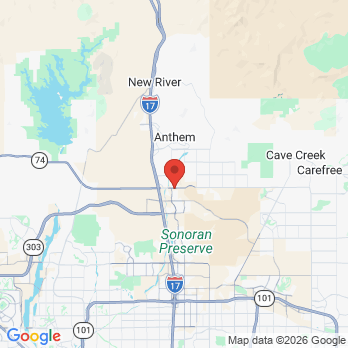 Map to Carefree Orthodontics office in Phoenix, AZ