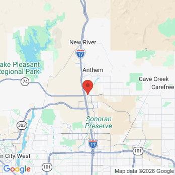 Map to The Smile Studio office in Phoenix, AZ