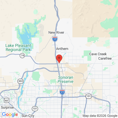 Map to The Smile Studio office in Phoenix, AZ