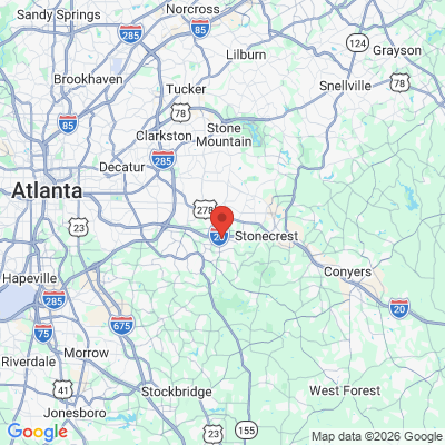 Map to  office in Stonecrest, GA